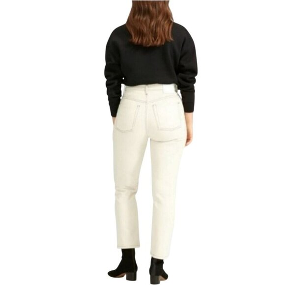 Everlane NWT The Original Cheeky Jeans Ecru Size 30 - Picture 4 of 13